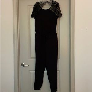 Black lace jumpsuit